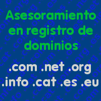 Asesoramiento en registro de dominios .com .net .org .info .cat .es .eu